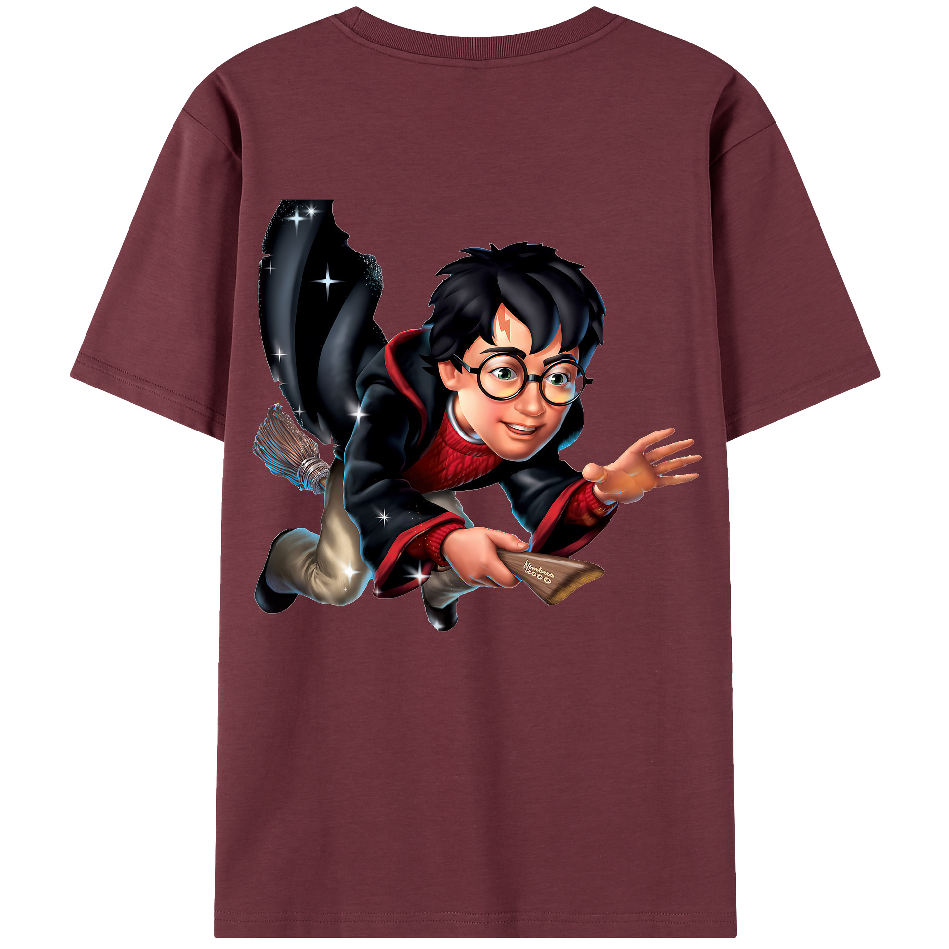（画像用） Harry Potter ハリー・ポッターシリーズ 綿100％半袖Tシャツ（背面プリント）